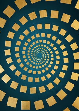 Spiral Square Illusion