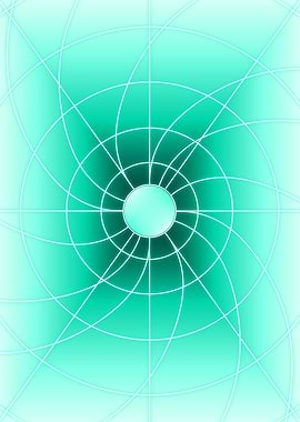 Turquoise Spiral Light