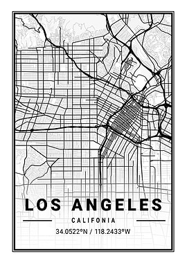 Los Angeles Light Map