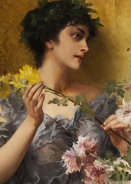 Kiesel Mdchen als Flora