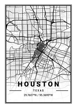 Houston Light Map