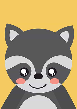 cute raccoon