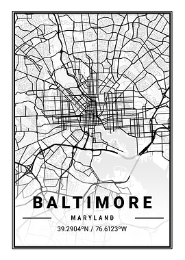 Baltimore Light Map