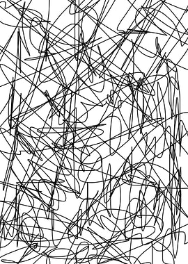 abstract line poster