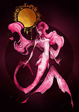 Vivacious Pink Mermaid