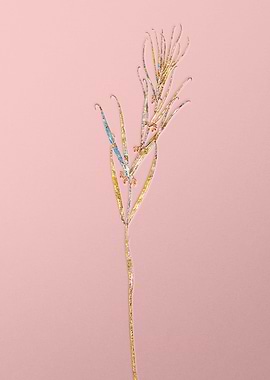 Pink Rainbow Mosaic Flower