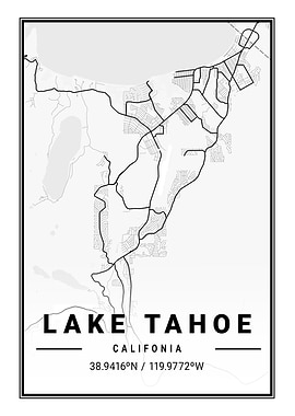 Lake Tahoe Light Map