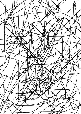 abstract line poster