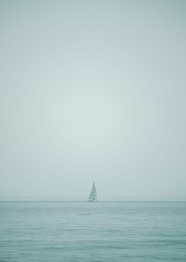 Boat sailing in the sea
