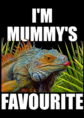 Funny Green Iguana Mummy