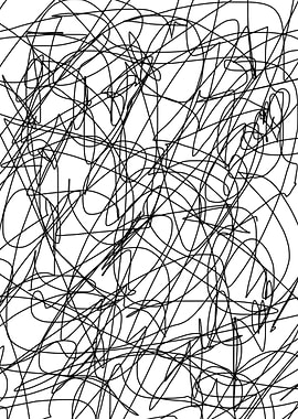 abstract line poster