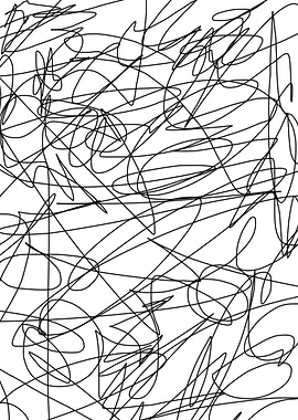 abstract line poster