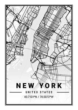 New York Light Map