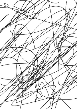 ABSTRACT LINE CURVE PEN