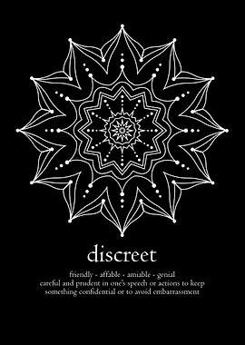 Mandala word discreet