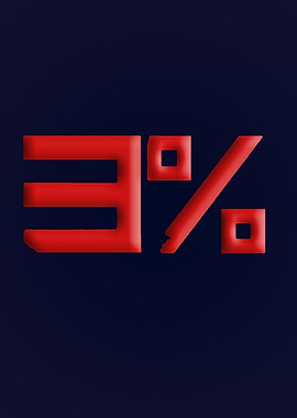 3 percent red logo