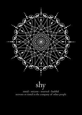 Mandala word shy