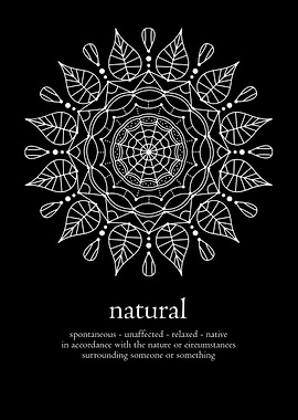 Mandala word natural