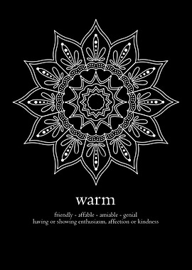 Mandala word warm