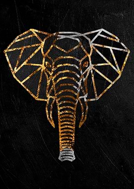 golden elephant head