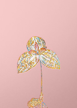 Pink Rainbow Mosaic Flower