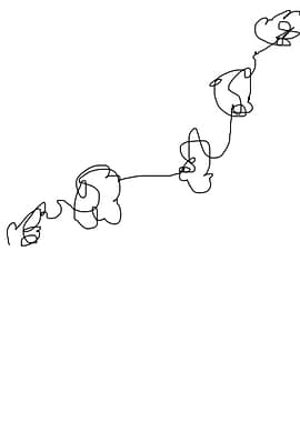 abstract spiral original