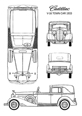 BNW Cadillac V16 town car