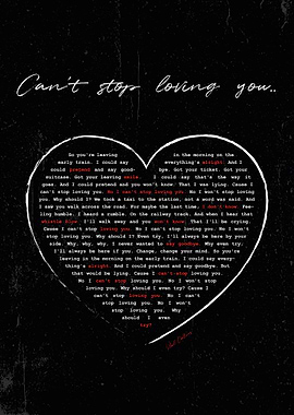 Cant stop loving you