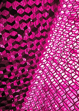 Diagonal Windows Pink