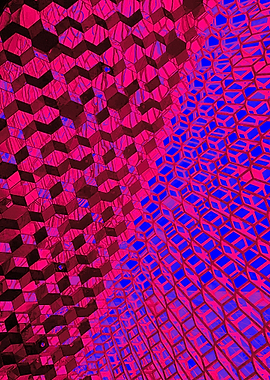 Diagonal Windows Pink