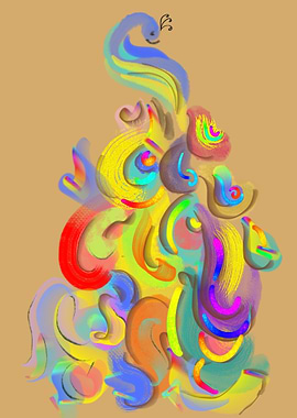 Abstract peacock 2