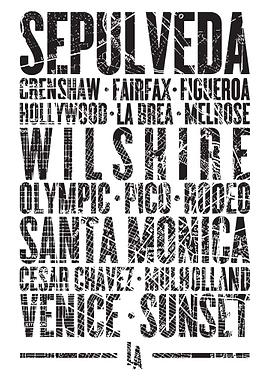 Los Angeles Streets Map