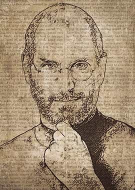 Steve Jobs Vintage Art