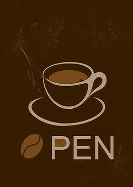 coffe cup poster