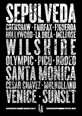 Los Angeles Streets Map