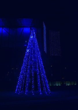 christmas tree blue Noel