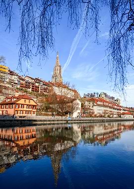 River Aare Reflections