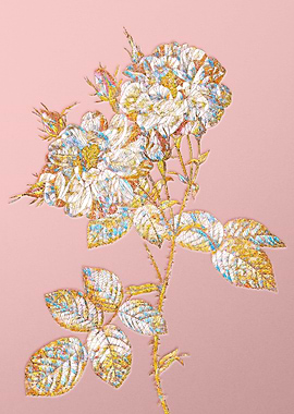 Pink Crystal Mosaic Roses