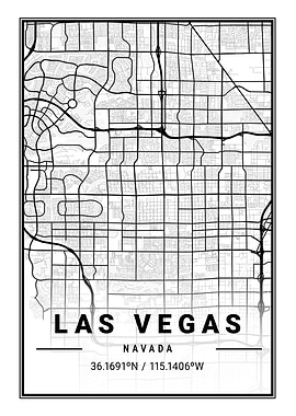 Las Vegas Light City Map
