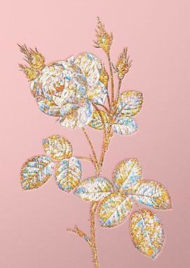 Pink Crystal Mosaic Roses