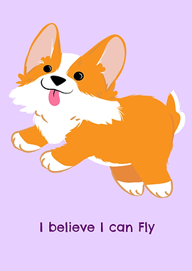 Dog believe I can fly