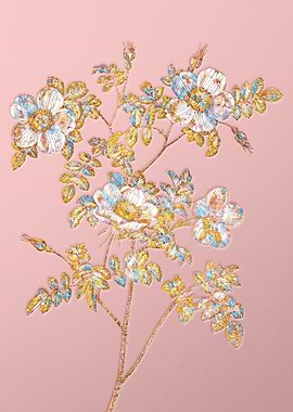 Pink Crystal Mosaic Roses