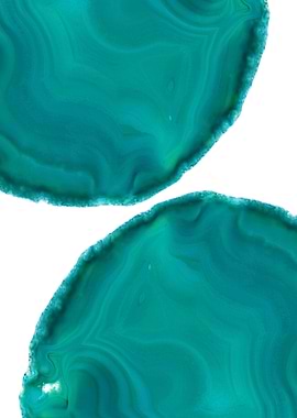 Turquoise Teal Agate 1