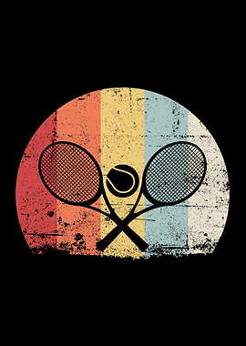 Crossed Tennis Rackets