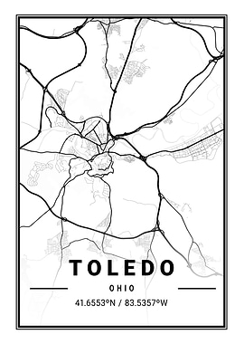 Toledo Light City Map