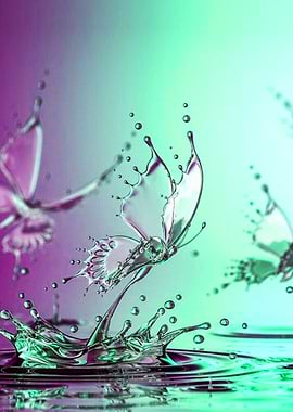 butterfly ice crystals