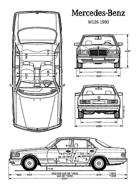 BNW MercedesBenz W126 199