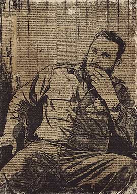 Fidel Castro Vintage Art