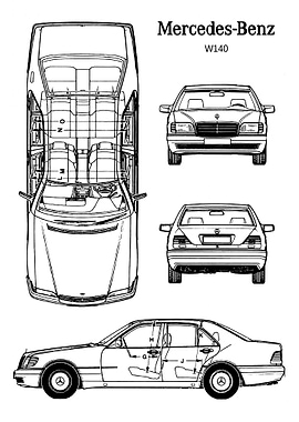 BNW MercedesBenz W140