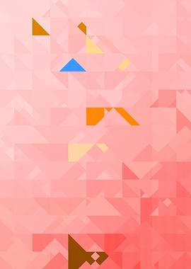 Pink Geometric Abstract